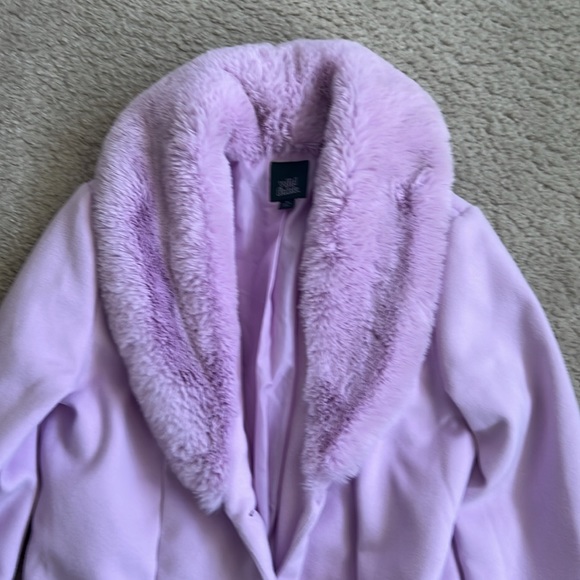 Wild Fable Faux Fir Trim Long Jacket Coat - XS - Picture 2 of 5
